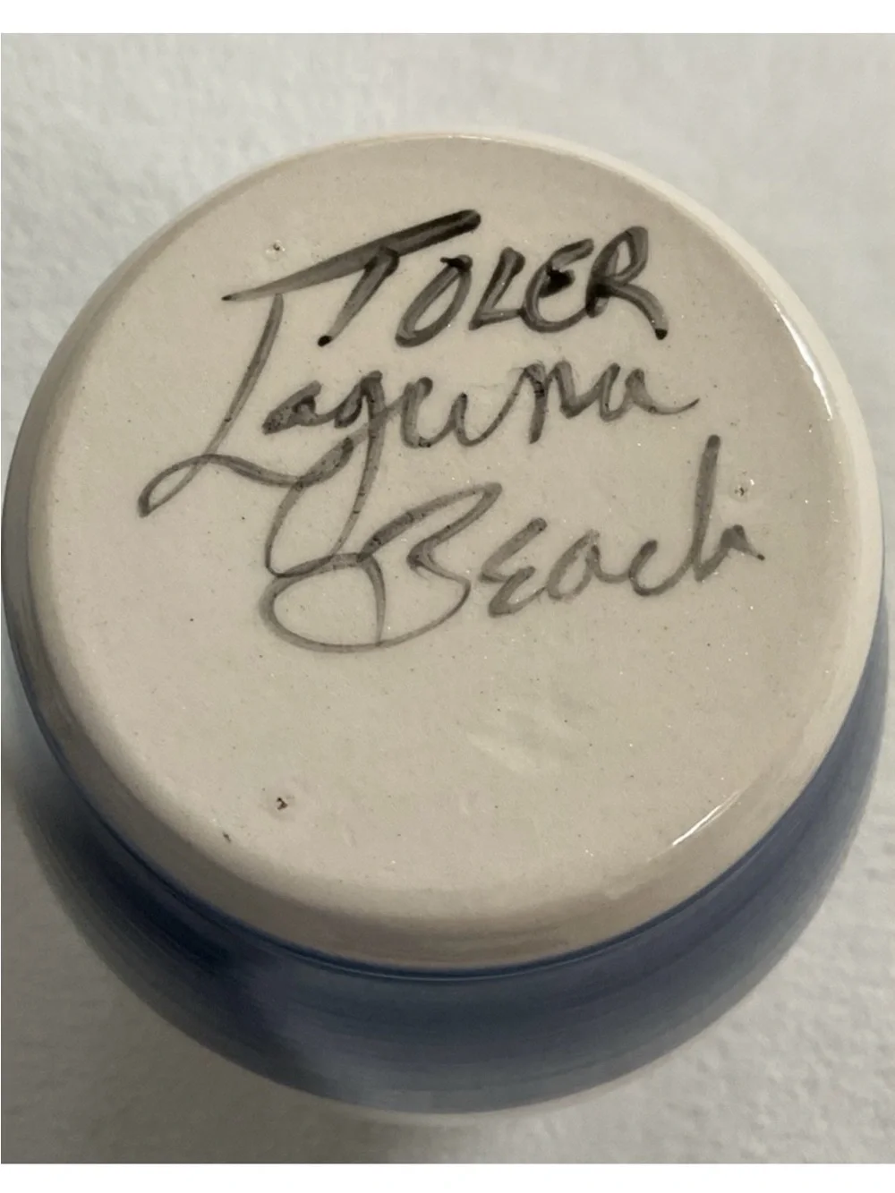 Vintage Toler Pottery Laguna Beach Floral Vase Signed California Studio Pottery